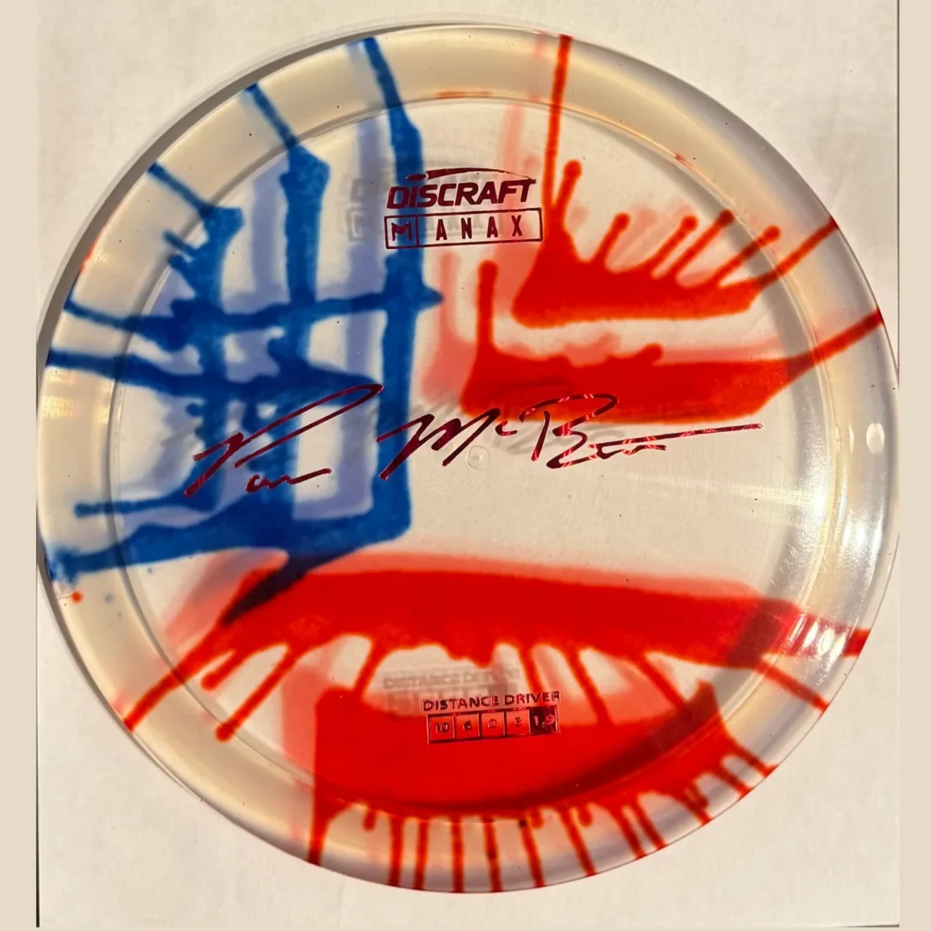 Discraft Anax, Paul McBeth fly dye, red and blue
