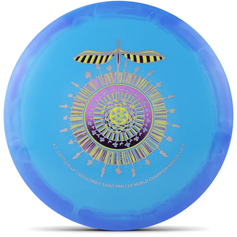 Latitude 64 Saint Pro in Gold Orbit plastic, Kristin Lätt Team Series, Turquoise/Blue