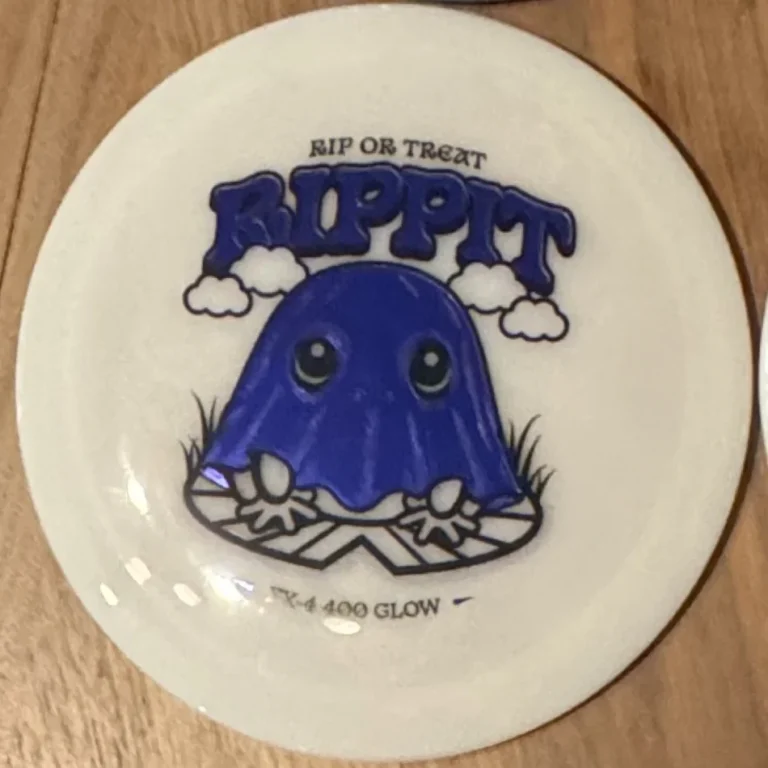 Prodigy FX-4 in 400 Glow plastic, Rip or Treat Rippit stamp